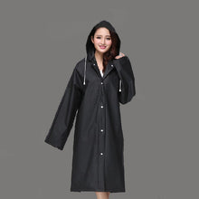 Load image into Gallery viewer, FGHGF Fashion EVA Women Raincoat Thickened Waterproof Rain Coat Women Clear Transparent Camping Waterproof Rainwear Suit
