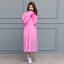 Load image into Gallery viewer, FGHGF Fashion EVA Women Raincoat Thickened Waterproof Rain Coat Women Clear Transparent Camping Waterproof Rainwear Suit