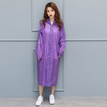 Load image into Gallery viewer, FGHGF Fashion EVA Women Raincoat Thickened Waterproof Rain Coat Women Clear Transparent Camping Waterproof Rainwear Suit