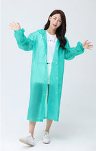 Load image into Gallery viewer, FGHGF Fashion EVA Women Raincoat Thickened Waterproof Rain Coat Women Clear Transparent Camping Waterproof Rainwear Suit